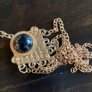 Gold dangly necklace